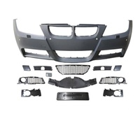 M-tech Kit bodi olahraga BMW E90 3 Series, aksesori penyetelan PP bagian Spoiler Diffuser Bumper belakang depan untuk BMW E90 3 Series 2005-2008 330i 320i MT M3