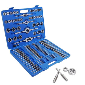 Vente en gros 110 pièces de tarauds <span class=keywords><strong>et</strong></span> de matrices métriques pour <span class=keywords><strong>le</strong></span> <span class=keywords><strong>taraudage</strong></span> <span class=keywords><strong>et</strong></span> la coupe de <span class=keywords><strong>filetage</strong></span> - Product Image 2