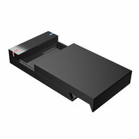 Harga pabrik SATA HDD 3.5 inci penutup USB3.0 Hard Disk eksternal kotak Drive dengan lubang pembuangan panas terbuat dari plastik