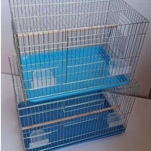 Ventes en gros de cages d'élevage pour perroquets et lézards en acier inoxydable épaissi, modernes, avec plateau en plastique solide - Product Image 4