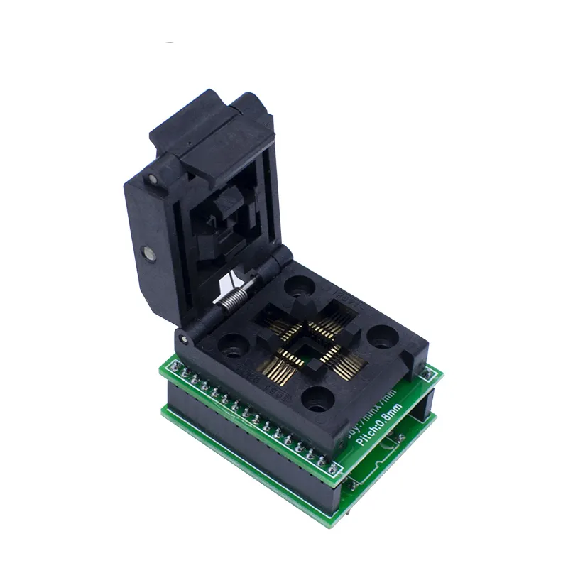 HPMTI QFP32 a DIP32 Yamaichi IC Programmer Adapter Test Burn-in Socket passo 0.8mm per QFP32/TQFP32/FQFP32/PQFP32