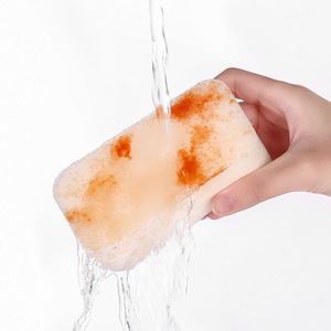 FaSoLa Sponge Scouring Pad Rectangle White Kitchen Cleaning Pad For Pots And Pans - Product Image 3