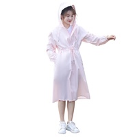 Veste imperméable de style jupe pour femme avec chapeau veste de cyclisme en plein air imperméable