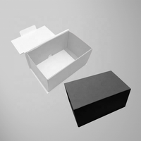 Emballage de luxe fantaisie brillant petite bague boîte cadeau de luxe avec logo personnalisé boîte à bijoux portable en carton papier velours coton insérer