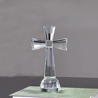 Vente directe d'usine, personnalisation sur mesure, gravure de croix en cristal avec base
