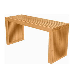 Bamboo <b>Storage</b> <b>Bench</b> 120cm Natural <b>Wood</b> Indoor Furniture For Kitchen Living Room Dining Chair - Product Image 5