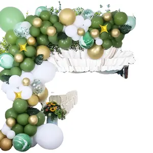  Globos verdes de 12 pulgadas, diferentes tonos, verde