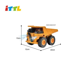 1:24 7 canais controle remoto caminhão 2.4g rc móvel máquinas loja brinquedo loja caminhão com luz para crianças