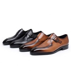 Mocassins à lacets pour hommes de style britannique, décontractés et élégants, en cuir brillant, à bout carré, respirants, légers et antidérapants - Product Image 5