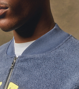 Felpe con cappuccio da <span class=keywords><strong>uomo</strong></span> personalizzate ricamate, in <span class=keywords><strong>cotone</strong></span> 100%, lavaggio pigmentato effetto sbiadito, spazzolate, vestibilità ampia e squadrata, girocollo con mezza zip - Product Image 3