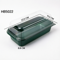 Conteneur alimentaire en plastique PET personnalisé, boîte rectangulaire transparente pour salade de fruits, logo personnalisé pour l'emballage des tomates cerises et des raisins