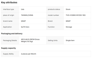 QNAP TVS-h1288X-W1250 เครื่องจัดเก็บข้อมูลเครือข่าย NAS พร้อมตัวเครื่องโลหะคุณภาพสูง อินเทอร์เฟซ USB รับประกัน 1 ปี มีสินค้าในสต็อก - Product Image 6