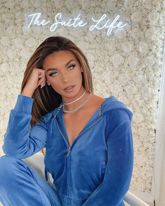 Reflective Rhinestone Velvet <strong>Tracksuit</strong> for <strong>Women</strong> 2022 Custom logo <strong>Velour</strong> Sweatsuit Sweat Track Suit Jogging Suits <strong>Women</strong> <strong>Velour</strong> l - Product Image 3