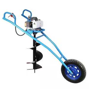 Benzine Power <span class=keywords><strong>One</strong></span>-<span class=keywords><strong>Man</strong></span> Grondboorinstallatie Aarde Auger <span class=keywords><strong>Digger</strong></span> Voor Afrastering Post Installatie - Product Image 1