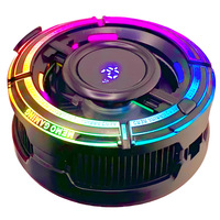 Dissipateur thermique pour téléphone portable à semi-conducteurs avec refroidissement haute puissance et contrôle de température, clip magnétique à fixation arrière, lumière colorée