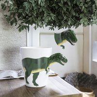 Jolies tasses à café en céramique avec un design animal 3D mignon, 450 ml, grande capacité, compatibles lave-vaisselle et micro-ondes, pour les fêtes, la maison, le bureau
