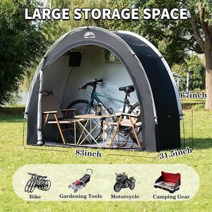 Tente de rangement pliable pour vélos, grande capacité, abri portable et étanche pour le stationnement des VTT - Meilleure vente - Product Image 5