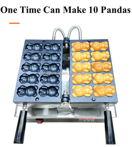 Đôi lật thương mại sử dụng kỹ thuật số hiển thị nóng bán điện mini Panda Waffle 10 lỗ không dính trứng Waffle Máy làm - Product Image 4