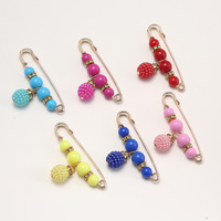 Broche en alliage longue durée, tendance pour costume de bureau, broche pour femme, accessoire vestimentaire à perles brillantes