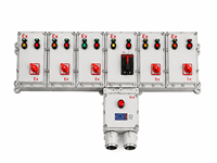 Boîtier de distribution ignifuge avec indicateur lumineux à commande rotative IIB IIC IP66 380V/220V, équipement de contrôle industriel pour le secteur du gaz
