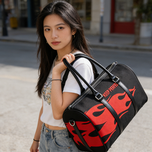 Bolsa de Deporte Grande de Ganchillo Casual con Bordado Personalizado, Asa Resistente, Cierre de Cremallera, Bolsa de Viaje para Hombre - Product Image 6