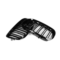 Calandre avant double lamelles en ABS noir brillant pour BMW X5 E70 2008-2013 X6 E71 2008-2014 Vente en gros