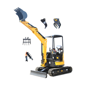 Mini-excavatrice ELORRY EL10 1T en gros, homologuée CE, petite pelle sur chenilles avec composants essentiels : moteur et pompe à engrenages - Product Image 1