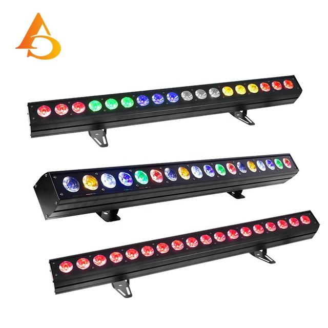 AICPOSE 18x12W RGBWA 5in1 Pixel LED Wall Washer Bar Light Single Point Independent Control Stage Background Wash Light