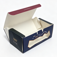 Boîtes en papier personnalisées recyclables pour scones, emballages pour gaufres françaises, biscuits et bagels pour boulangeries (vente en gros)
