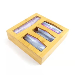 <b>Bamboo</b> Kitchen Organizer Storage Rack Rectangle Multifunction Food Storage <b>Container</b> Home Use - Product Image 4