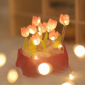 <span class=keywords><strong>Tik</strong></span> <span class=keywords><strong>Tok</strong></span> veilleuses tulipe faites à la main matériaux de bricolage décoration de chevet décor à la maison cadeau pour maman petite amie pour la Saint-Valentin - Product Image 4
