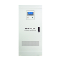 Stabilisateur de tension numérique 80 KVA triphasé 380 V CA, prix usine OEM ODM, pour machine à souder à usage industriel