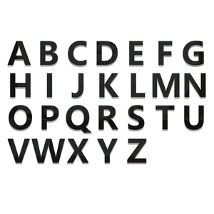 Usine directe acrylique anglais <span class=keywords><strong>Alphabet</strong></span> Stickers muraux lettre majuscule Art Style pour anniversaire mariage vacances décor à la maison - Product Image 2