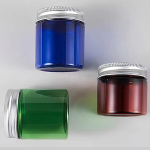 Pequeño 50g 80g crema facial cuidado de la piel cosmético contenedor colorido tarros cosméticos de plástico transparente con tapas - Product Image 4