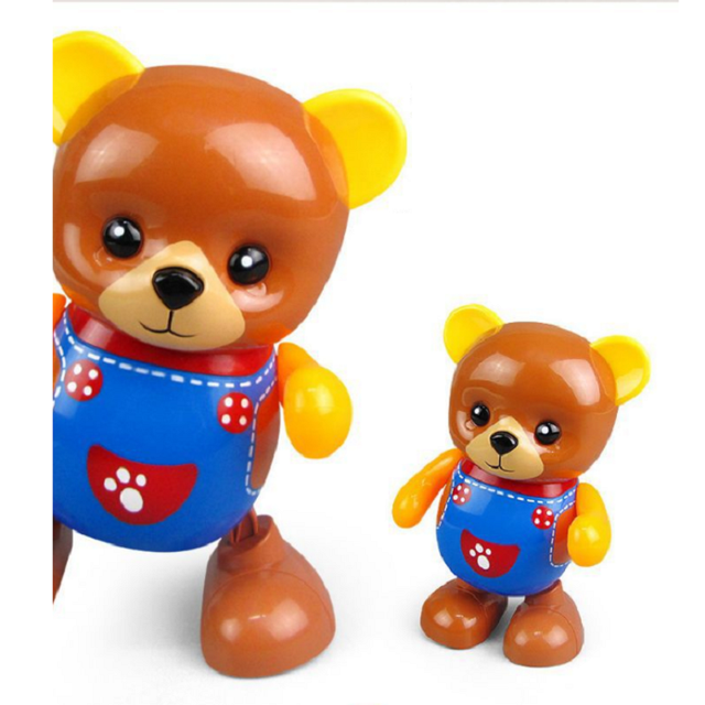 Baby Musical Toys Lovely Dancing Walking Toys With Music and Led Light Swing Dancing Bear Toys for Kids