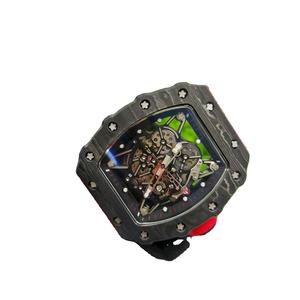 Montre de luxe en fibre de carbone de haute qualité, logo personnalisé, montre de créateur, mouvement automatique RM35-02, montre pour homme, montre-bracelet en saphir - Product Image 2