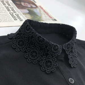 Col Claudine Blanc en Perles Naturelles pour Homme, Col Faux pour T-shirt, Col Clerical Pastoral pour Veste Homme - Product Image 3