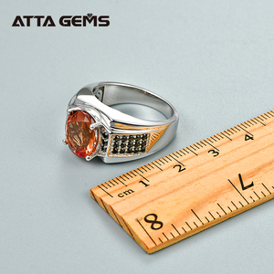 Anelli con Gemma Zultanite per Uomo, Solitario in Argento Sterling 925, Anello con Diaspro Sintetico Taglio Ovale che Cambia Colore, Gioielli Raffinati - Product Image 1