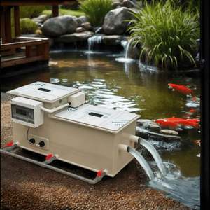 Filtres à tambour combinés pour fermes aquacoles, systèmes de filtration pour bassins de poissons et de koïs, équipement de traitement de l'eau, pompe à eau pour bassin RAS, médias biologiques - Product Image 2