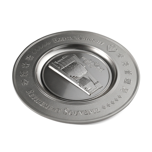 Đĩa Kim Loại Cổ Bằng Bạc Kim Loại Biểu Trưng Dập Nổi Bằng Hợp Kim Kẽm Bán Sỉ Theo Yêu Cầu Sản Xuất Đĩa Lưu Niệm Cổ Điển Tập Thể - Product Image 3