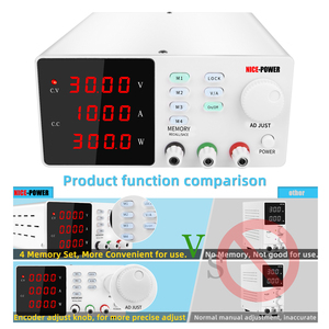 NICE-POWER SPPS-S3010-<span class=keywords><strong>fuente</strong></span> <span class=keywords><strong>de</strong></span> alimentación para reparación móvil, <span class=keywords><strong>fuente</strong></span> <span class=keywords><strong>de</strong></span> alimentación <span class=keywords><strong>de</strong></span> 30V, 10A, multifuncional, ajustable, CC, Blanca - Product Image 5