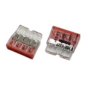 Wagos ขั้วต่อสายแบบกด4 <span class=keywords><strong>204</strong></span> <span class=keywords><strong>2273</strong></span>เส้นใสขั้วต่อแบบ<span class=keywords><strong>204</strong></span> <span class=keywords><strong>2273</strong></span>สายแบบเร็วขั้วต่อไฟฟ้า4ตำแหน่ง - Product Image 2
