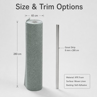 Stiker Dinding 3D Self-Adhesive XPE Foam Tekstur Linen Modern Tahan Air untuk Apartemen, Kamar Tidur, Latar Belakang TV, Dekorasi Rumah Mewah