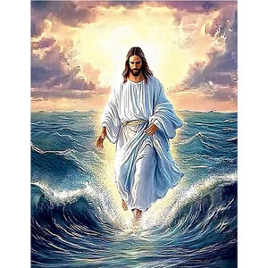 Religione gesus Diamond Art Painting Round Doz Diamond Painting Kit di <span class=keywords><strong>arte</strong></span> artigianale con pietre preziose Kit - Product Image 1