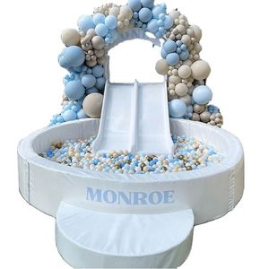 Structure de jeu gonflable pour enfants LB-01 blanche, équipement de jeu souple pour aire de jeux, piscine à 5000 balles, château gonflable, trampoline en éponge pelucheuse pour écoles et centres commerciaux - Product Image 4