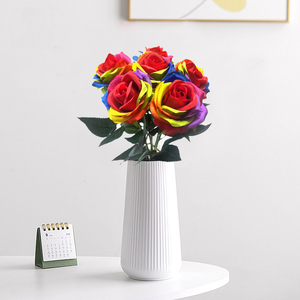 Vente chaude transfrontalière <span class=keywords><strong>de</strong></span> pétales artificiels colorés <span class=keywords><strong>de</strong></span> <span class=keywords><strong>roses</strong></span> plantes fleurs pour arrangement <span class=keywords><strong>de</strong></span> scène d'intérieur à la maison décoratif - Product Image 5