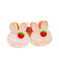 Jouet Squishy en PU à Rebond Lent en Forme de Lapin pour Jeunes Atteints de Dystonie Musculaire, Jouet Alimentaire Populaire sur Xiaohongshu