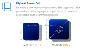 Precio al por Mayor, Celdas Solares Monocristalinas Flexibles Sunpower <span class=keywords><strong>Maxeon</strong></span> <span class=keywords><strong>5</strong></span> de Alta Potencia, 6w, en Stock, Listas para Enviar - Product Image 4