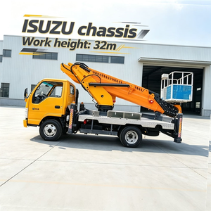 Nueva Plataforma Elevadora Hidráulica Montada en Camión ISUZU Diésel Manual de 32m para Trabajo Aéreo en Exteriores - Product Image 1