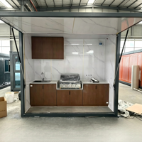 Cuisine mobile d'extérieur personnalisée à prix de gros, cuisine grill d'extérieur, maison mobile modulaire